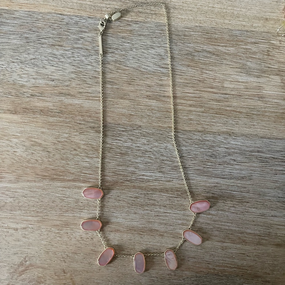 EUC Meadow Necklace in Peach Mother of Pearl✨